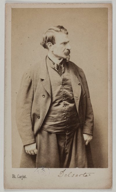 Retrato de François Delsarte, c.1870-90 (impresión a la albúmina) de Etienne Carjat