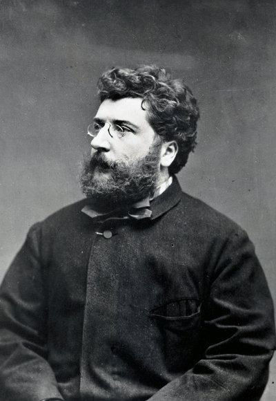 Retrato del compositor y pianista francés Georges Bizet (París de Etienne Carjat