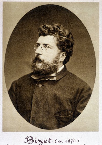 Retrato de Georges Bizet (1838 - 1875) en 1874 de Etienne Carjat