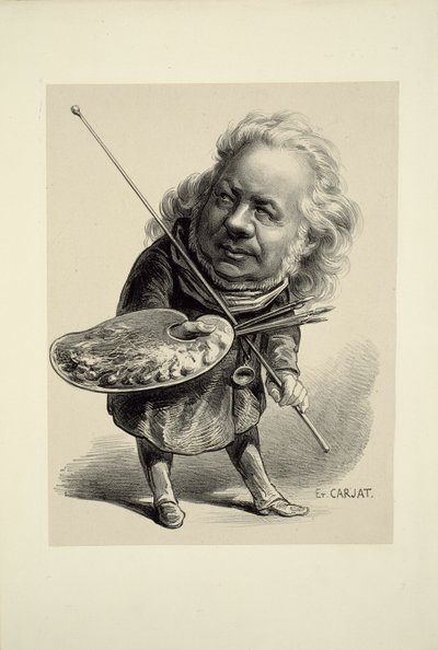 Retrato de Honoré Daumier de Etienne Carjat