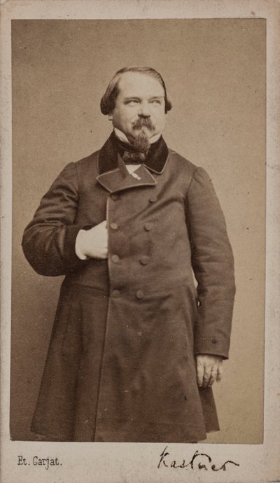 Retrato del compositor Jean-Georges Kastner de Etienne Carjat