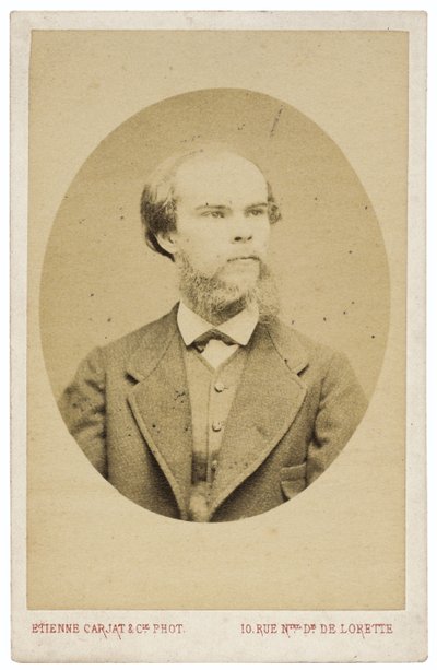 Retrato del poeta Paul Verlaine 1844-1896, c. 1870 de Etienne Carjat
