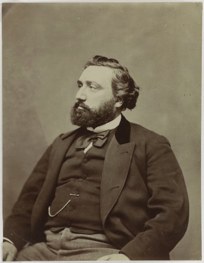 Retrato del Primer Ministro de Francia Léon Gambetta de Etienne Carjat