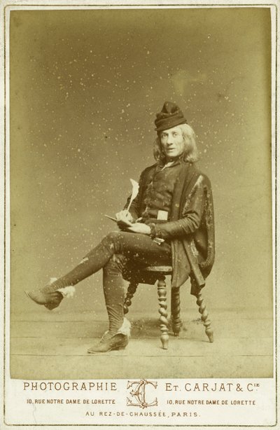 Richard en el papel de Gringoire de Etienne Carjat