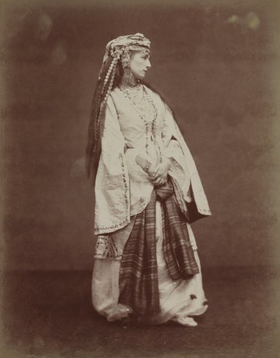 Sarah Bernhardt en Zaire por Voltaire, 1874 de Etienne Carjat