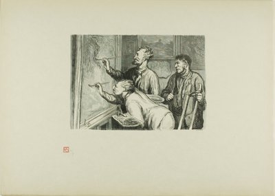 La Exposición de Pinturas de 1868: Dando el último toque de Etienne Carjat