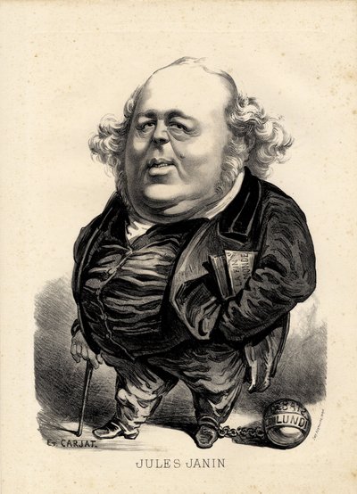 Hoja volante - Ilustración de Etienne Carjat (1826-1906): Janin Jules (1804-1874) de Etienne Carjat