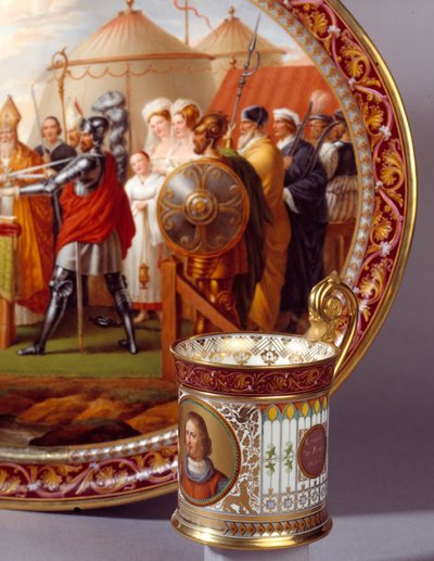 Taza para servir chocolate de Etienne Charles Leguay
