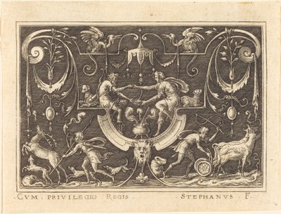 Esaú vendiendo su primogenitura de Etienne Delaune