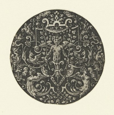 mujer alada Stephanus Delaune inventor (...) (título de la serie) de Etienne Delaune