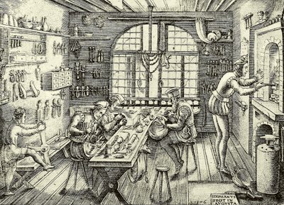 Tienda de orfebres de Etienne Delaune