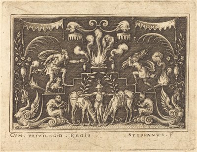 Sacrificio de Abraham de Etienne Delaune