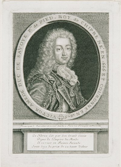 Víctor Amadeo II Duque de Saboya, Rey de Sicilia y primer Rey de Piamonte-Cerdeña de Etienne Desrochers