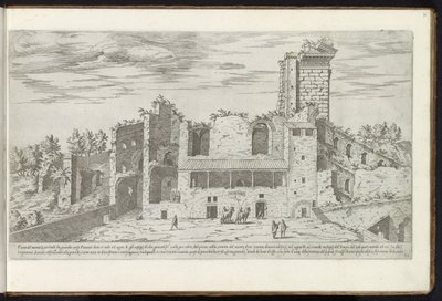 Ruinas op de Quirinaal te Roma Bouwwerken uit de oudheid (título de la serie) Los vestigios de la antigüedad en Roma recogidos y retratados en perspectiva por Stefano Du Perac Parisino (título de serie sobre objeto) de Etienne Duperac