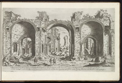 Ruinas de las Termas de Caracalla en Roma Edificios antiguos (título de la serie) I vestigi dell