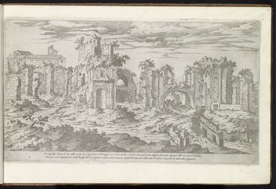 Ruinas de las Termas de Tito en Roma Edificios antiguos (título de la serie) I vestigi dell