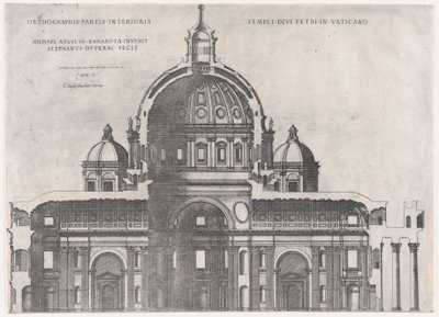 Speculum Romanae Magnificentiae: San Pedro, siglo XVI de Etienne Duperac