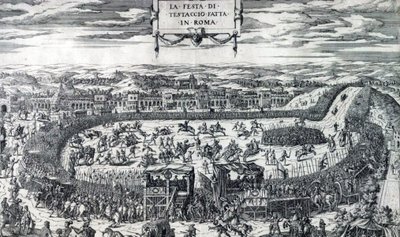 Dupérac Fiesta de Testaccio 1554 de Etienne Duperac