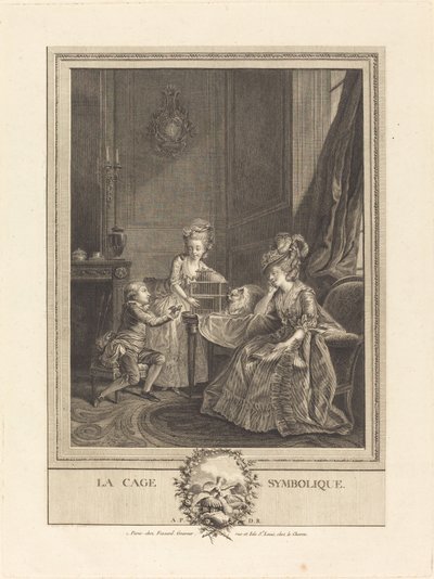 La jaula simbólica de Etienne Fessard after Charles Lepeintre