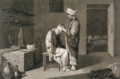 El Barbero, 1822 de Etienne Frederic Lignon