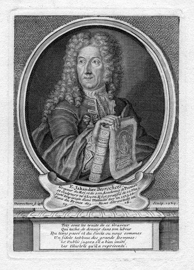 Autorretrato grabado de Etienne Jehandier Desrochers