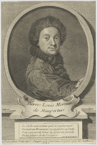 Pierre Louis Moreau de Maupertuis 1698-1759, 1743 de Etienne Jehandier Desrochers