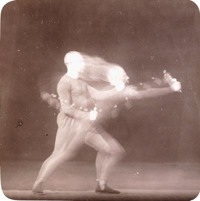 Cronofotografía de movimientos de un boxeador, c.1890 de Etienne Jules Marey
