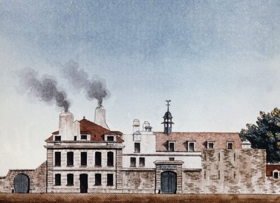 Hospital Necker en 1818 - viñeta grabada por J.E. Thierry, Archivos de Asistencia Pública de Etienne Jules Thierry