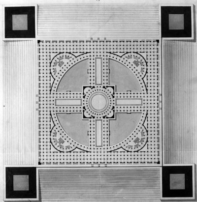 Mapa del Palacio Municipal - E.L. Boullée de Etienne Louis Boullee
