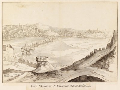 Martellage 1608 Pont Saint Benezet de Etienne Martellange