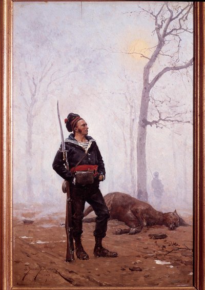 Soldado de la Infantería de Marina en 1876 de Etienne Prosper Berne Bellecour