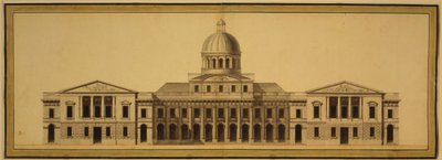 Diseño para el Capitolio de EE.UU., 1793 de Etienne Sulpice Hallet