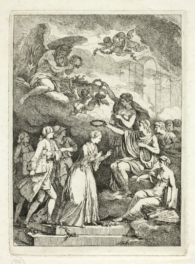Placa de Nella Venuta de Etienne de Lavallee Poussin
