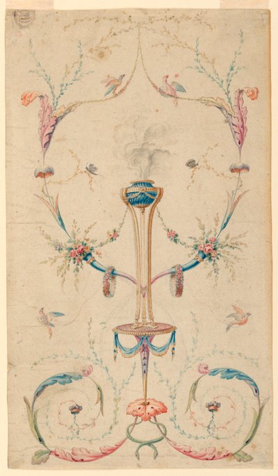 Proyecto para la decoración de un panel oblongo de Etienne de Lavallee Poussin