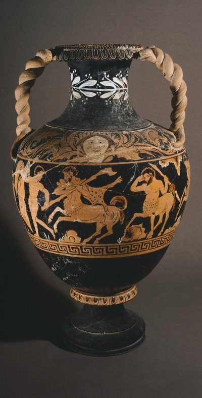 Ánfora por el Pintor de la Centauromaquia. Cerámica de figuras rojas de Porano (Umbría). Civilización etrusca. Siglo IV a.C. de Etruscan