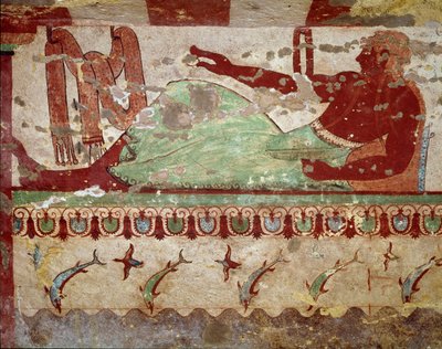 Escena de banquete (Detalle) de Etruscan