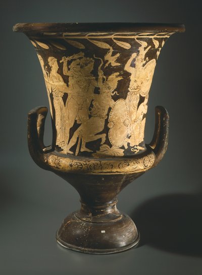 Cáliz-crátera (gran jarrón). Cerámica de figuras rojas de Perugia (Umbría). Civilización Etrusca, siglo IV a.C. de Etruscan