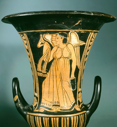 Cáliz-crátera (gran jarrón) del Pintor de Berkeley que representa un espíritu alado. Civilización Etrusca, siglo IV a.C. de Etruscan