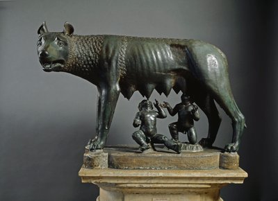 Loba Capitolina (escultura de bronce, 500 a.C.) de Etruscan