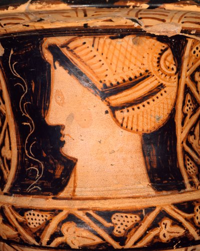 (detalle) de un crátera en forma de cáliz de Spina (Emilia Romaña). Civilización etrusca, siglo IV a.C. de Etruscan