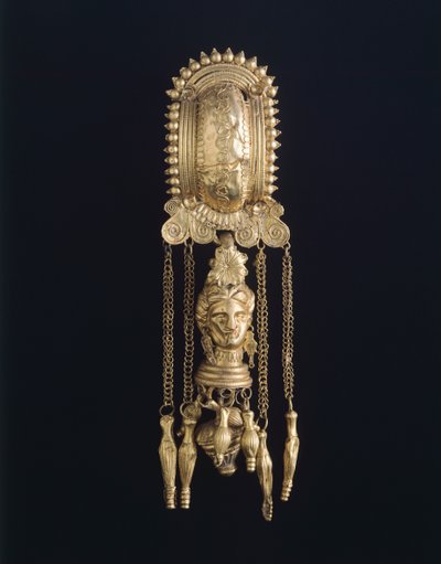 Pendiente, de Todi (Umbría). Civilización etrusca, siglo IV a.C. de Etruscan