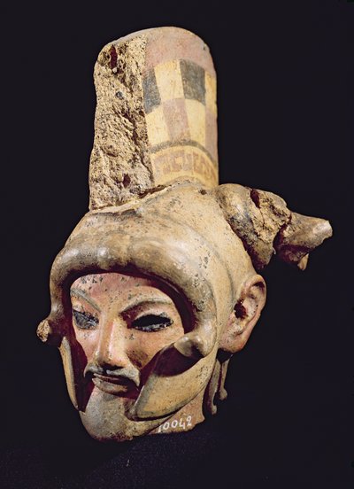 Cabeza de un guerrero con casco, de Satricum de Etruscan