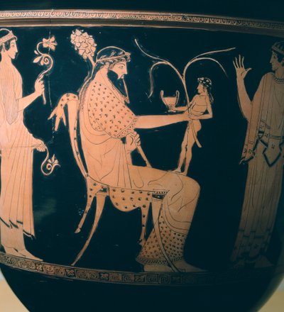 Crátera (gran jarrón) (detalle) de Etruscan