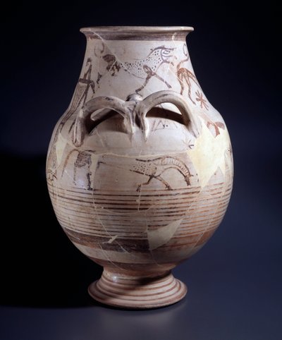 Crátera de terracota, 680-660 a.C. de Etruscan