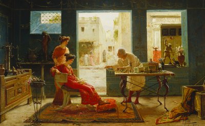 Antigüedades de Pompeya (óleo sobre lienzo) de Ettore Forti