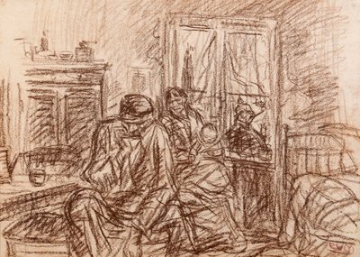 Familia de Amberes en tiempos de guerra (Ira reprimida) de Eugeen van Mieghem