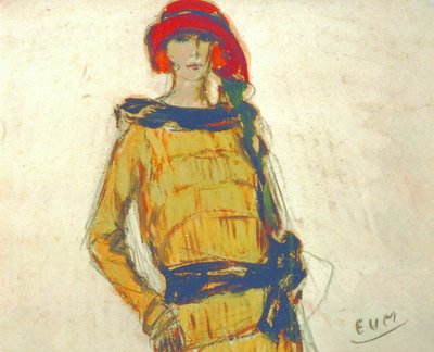 Dama con sombrero de Eugeen van Mieghem