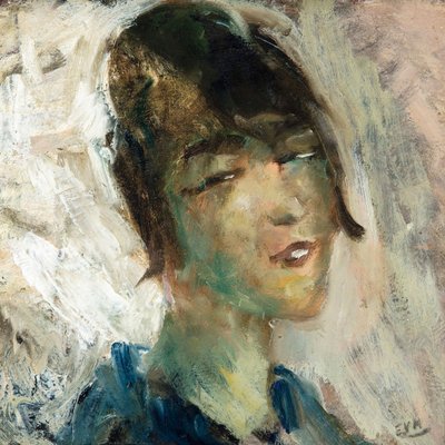 Retrato de una mujer de Eugeen van Mieghem