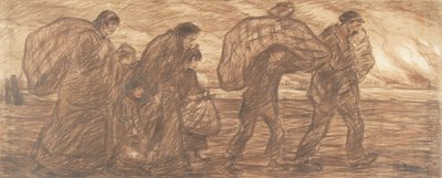 Refugiados (con la madre Van Mieghem) de Eugeen van Mieghem