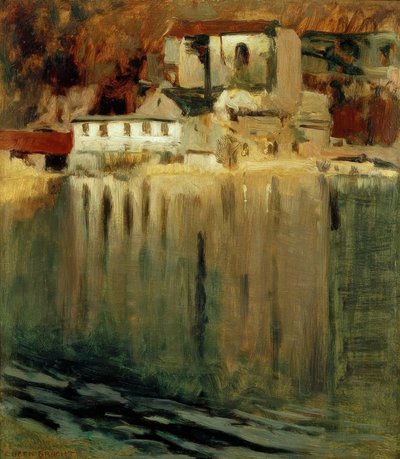Molino de yeso en el estanque de Eugen Felix Prosper Bracht